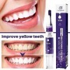 Gel de blanchiment des dents violet Stylo de blanchiment des dents - v34 Dentifrices Gel | Éliminer efficacement les taches j