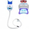 Blanchiment Dentaire la Lumière, Machine de blanchiment des dents à lumière froide bleue à 8 LED avec Lunettes de protection,