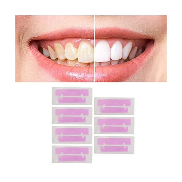 Bandes Blanches pour 7 Whitestrips Blanchiment des Dents Bandes Dentaires Opalescentes Détachage Parfum Doux Ruban de Blanchi