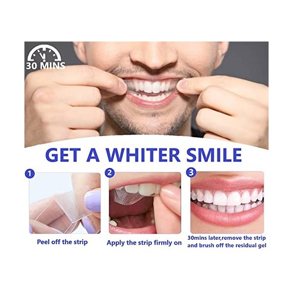 Bandes de blanchiment des dents - 14 bandes Bandes de blanchiment des dents efficaces, bandes de blanchiment des dents profes