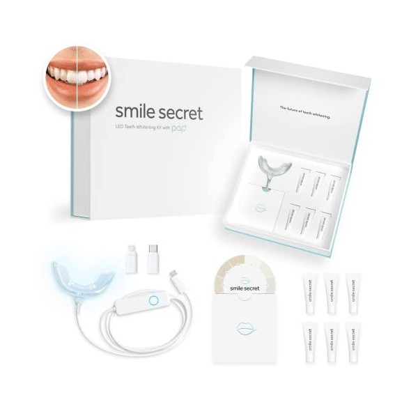 Smile Secret ® Bleaching Tubes 4x à Recharger pour Blanchir les Dents & les Dents Blanches Développé par le Dentiste Dr. Wiem