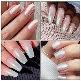 Poudre Ongle Effet Sirene Ongles Nail Art Perle Chrome Powder Poudre Holographique Ongle Poudre Chrome Ongle Poudre Ongles Na