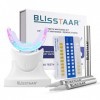 Kit Blanchiment Dentaire Blancheur Dents - Blisstaar Teeth Whitening Professionnel avec 32X LED Lampe de Blanchissement 3Pcs 