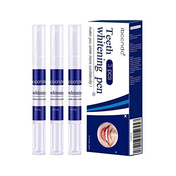 Stylo Blanchiment des Dents, Blanchiment dentaire, Blanchiment efficace des dents en taches jaunes et fumées Dents noires, Ne