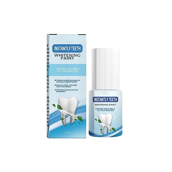 Peinture de blanchiment des dents instantanée Whiteout, blanchisseur de dents, dentifrice correcteur de couleur, peinture de 