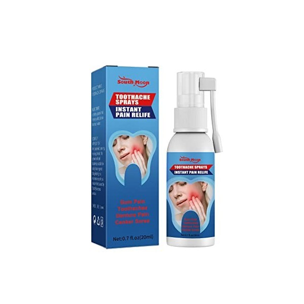 DYIZU Maux de Dents Ning Spray Gomme gonflement Douleur Mal de Dents Ning Mal de Dents leau Peut arrêter Les Caries Caries d