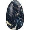 Miss Sophie Nail Wrap - "Midnight Marble", Marbré, Bleu, Nail Wraps -24 nail wraps auto-adhésifs ultra-fins longue durée