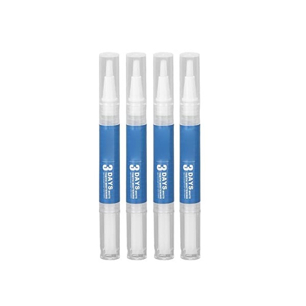 4pcs 3ml Stylo de Blanchiment des Dents élimination des Taches de Plaque Tête de Brosse Douce Stylo éclaircissant Dentaire, E