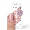 Miss Sophie Nail Wrap -"Sugar Babe", Uni, Tons nude, Nail Wraps -24 nail wraps auto-adhésifs ultra-fins longue durée