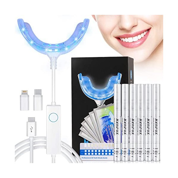 Teeth Whitening Kit,Tooth Whitening Gel,Home Teeth Whitening Kit,Dental Care Home Bleaching Kit for White Teeth,Effects for B