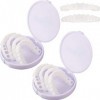 Lot de 2 paires de faux dents temporaires pour dentier Placages de Dents - Blanchiment alternatif Prothèses Temporaires