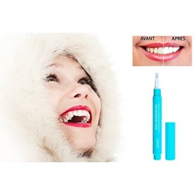 NAKRE® Nouveauté ! Stylo de blanchiment dentaire, Plus de 30 utilisations, Efficace et facile à transporter