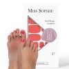 Miss Sophie Pedi Wraps I Sugar Babe Pedicure I Lot de 27 bandes de vernis à ongles ultra fines unies pour ongles de pied I Ad