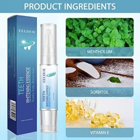Teeth Whitening Essence, 4 Pcs Stylo Blanchiment des Dents Gels Blanchiment Dentaire Teeth Whitening Pen Détachant pour Blanc