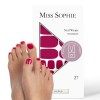 Miss Sophie Pedi Wraps I Sugar Babe Pedicure I Lot de 27 bandes de vernis à ongles ultra fines unies pour ongles de pied I Ad