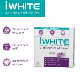 iWhite Fil interdentaire de blanchissant instantané – Blanchit et renforce pendant le nettoyage – Fraîcheur immédiate, Nettoy