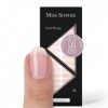 Miss Sophie Nail Wrap - "Make Me Blush", Transparent, Rose, Nail Wraps -24 nail wraps auto-adhésifs ultra-fins longue durée