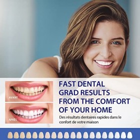 Kit Blanchiment Dentaire, Blanchiment Dentaire Professionnel avec 5X LED lampe, 4 Gel Blanchiment Dentaire Formule non Sensi