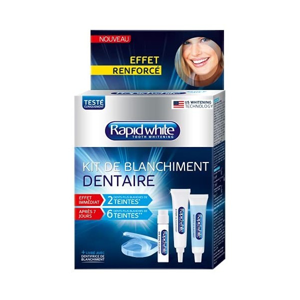 Rapid White Kit de Blanchiement Dentaire, Blanc, 1 Unité