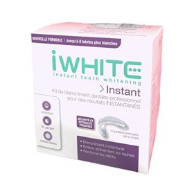 IWHITE Kit de Blanchiment dentaire pour des résultats INSTANTANES sans peroxyde dhydrogène- 10 Gouttières