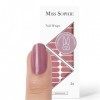 Miss Sophie Nail Wrap - "Rosewood Love", Uni, Rose, Rouge, Nail Wraps -24 nail wraps auto-adhésifs ultra-fins longue durée