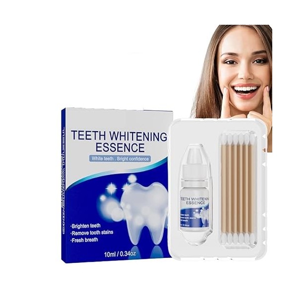 Essence Teeth Whitening Kit,Teeth Whitening Essence,Teeth Whitening Set,Teeth Whitening Serum, Teeth Stain Remover 1 Box 