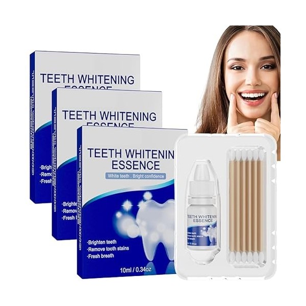 Essence Teeth Whitening Kit,Teeth Whitening Essence,Teeth Whitening Set,Teeth Whitening Serum, Teeth Stain Remover 1 Box 