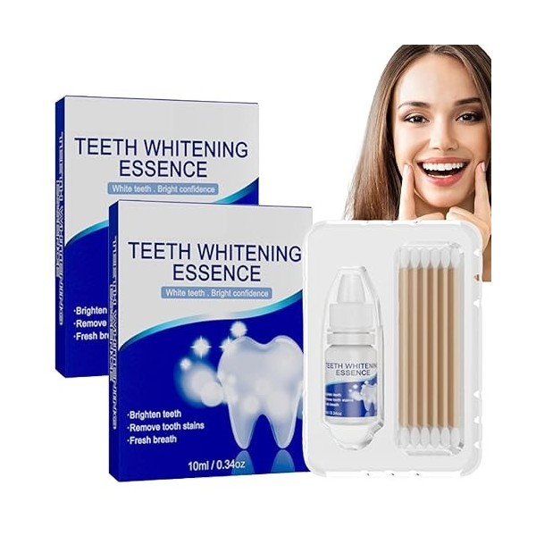 Essence Teeth Whitening Kit,Teeth Whitening Essence,Teeth Whitening Set,Teeth Whitening Serum, Teeth Stain Remover 1 Box 