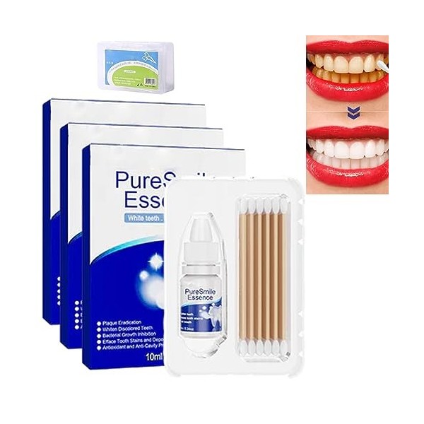 GFOU PureSmile Essence, Essence De Blanchiment Des Dents, Essence De Blanchiment Des Dents, Booster De Blanchiment Des Dents,