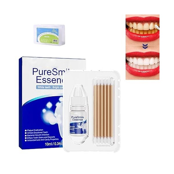 GFOU PureSmile Essence, Essence De Blanchiment Des Dents, Essence De Blanchiment Des Dents, Booster De Blanchiment Des Dents,