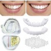 Flipped Warmth 2 Pairs Fausse Dent, Faux Dentier Prothèses Dentaires, Facette Dentaire Pour Hommes, Smile Kit Fausses Dents F
