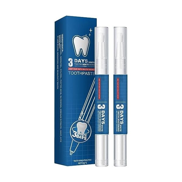 Stylo de blanchiment des dents blanc brillant 3 jours stylo à essence de blanchiment des dents blanches Kit de blanchiment de