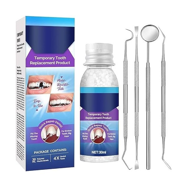 NELLN Reparador Perlas - Reparador Perlas Dientes, Reparador Perlas Para Dientes, Kit de réparation Dentaire for Dents manqua