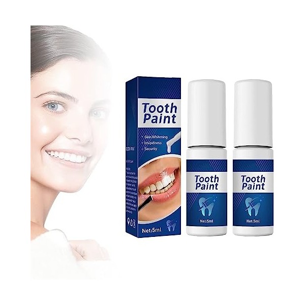 EXQST Peinture de blanchiment des Dents, Peinture de blanchiment des Dents instantanée, détachant des Dents pour blanchir Les