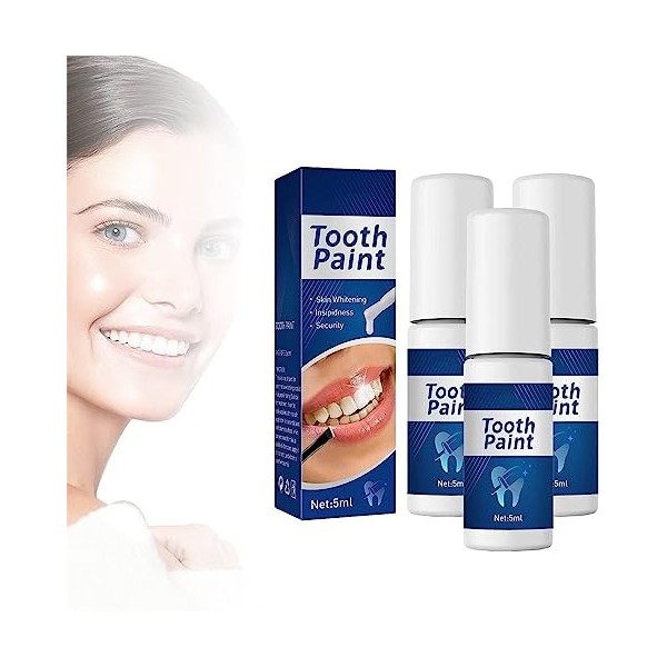 EXQST Peinture de blanchiment des Dents, Peinture de blanchiment des Dents instantanée, détachant des Dents pour blanchir Les