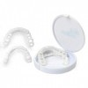 Care Spring 2 Paires Cosmétique Fausse Dent Instant Prothèse Dentaire, Dentier Sourire Parfait Provisoire Dentier Haut Et Bas