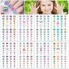 HOWAF 360+ Filles Enfants Mignon 3D Nail Art Autocollants Stickers Auto-adhésif Ongles Manucure Décorations pour Filles Ongle