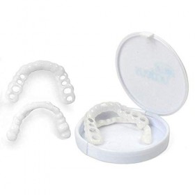 Care Spring 1 Paire Prothèses De Placage Dentier Sourire Parfait,Dents Artificielles Haut Et Bas Fausses Dents Temporaires Ki