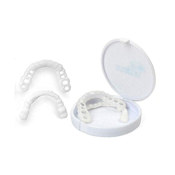 Care Spring 1 Paire Prothèses De Placage Dentier Sourire Parfait,Dents Artificielles Haut Et Bas Fausses Dents Temporaires Ki