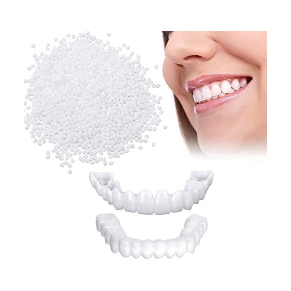 Brigtviee 1 Paires Faux Dentier Sourire Parfait, Dent Provisoire Fausse Dent  Dentier Amovible Haut et Bas, Facette Dentaire, Facette Prothese Dentaire  Cosmétiques Instantanés pour Hommes et Femmes : : Hygiène et Santé