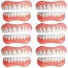 PROPFE Prothèses De Placage Instantanées Dents De Sourire Confortables Dents Cosmétiques Blanches Fausses Dents Temporaires K