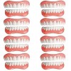 PROPFE Prothèses De Placage Instantanées Dents De Sourire Confortables Dents Cosmétiques Blanches Fausses Dents Temporaires K