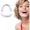 PURFWOG 1 Paire de prothèses dentaires, 1 pièce de Dents temporaires Top Dents Cosmétiques Placages Dentaires Dentiers Kit de