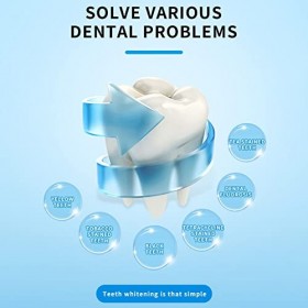 Kit de blanchiment des dents avec lumière LED bleue Ardorlove Professional Dents Whitener Aide à éliminer les taches du café 