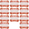 WoCOyo Prothèses Dentaires à Facettes Instantanées Cosmétiques Temporaires Dentelés Sourire Gel de Silice Haut Bas Dentier Ac
