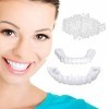AEU 4 Paires Facette Dentaire Colle Solide De Fausses Dents Snap Onfausse Dents Kit De Réparation Dentaire Temporaire pour De