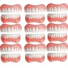 BLOSSS Dentures Placages Fausses Dents Haut Et Bas Dents Cosmétiques Blanches Fausses Dents Temporaires Kit De De Dents Flexi