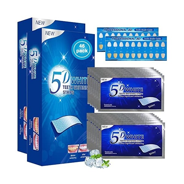 Bande Blanchiment Dentaire 48 Pcs Whitening Strips Teeth Whitening Strips Bandes Blanchissantes Dents Strips Pour Blanchiment