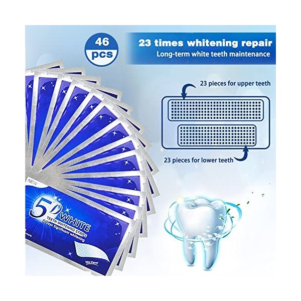 Bande Blanchiment Dentaire 48 Pcs Whitening Strips Teeth Whitening Strips Bandes Blanchissantes Dents Strips Pour Blanchiment