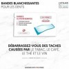 Bandes blanchissantes dents goût framboise – Solution dent blanche/White Teeth – 28 bande blanchiment dentaire Traitement bl